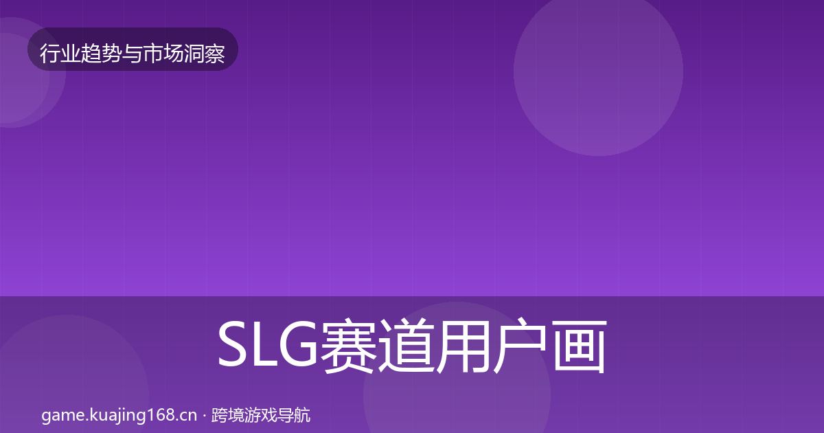 SLG赛道用户画像入门到进阶·第1710篇
