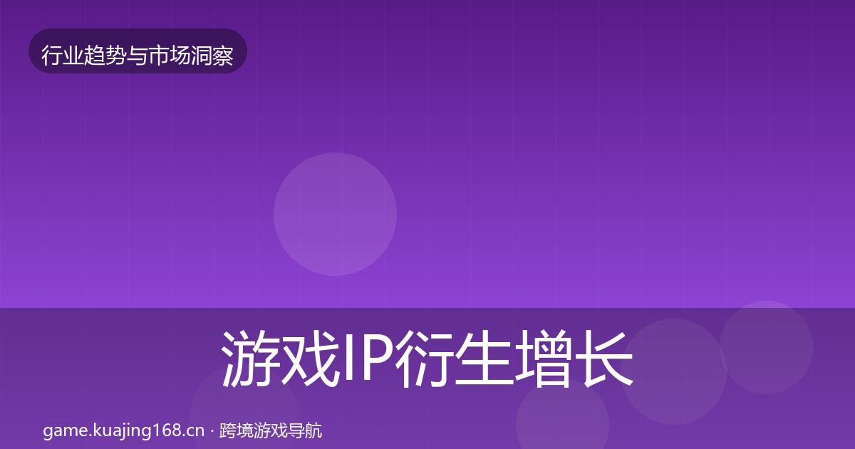 游戏IP衍生增长预测要点梳理·第1715篇