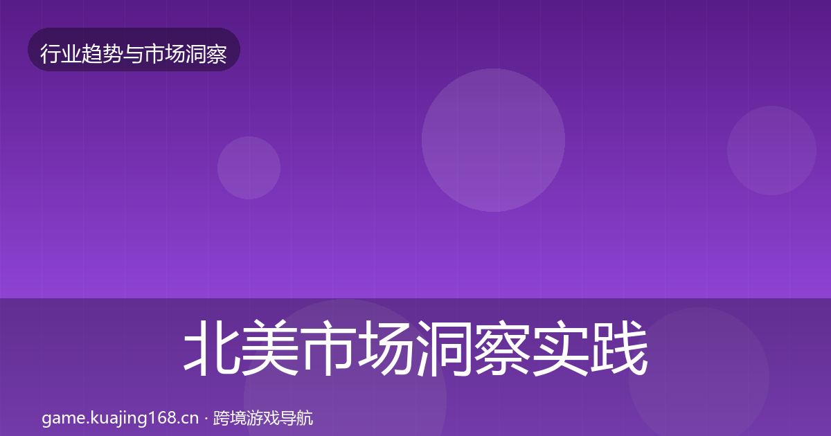 北美市场洞察实践指南·第1724篇