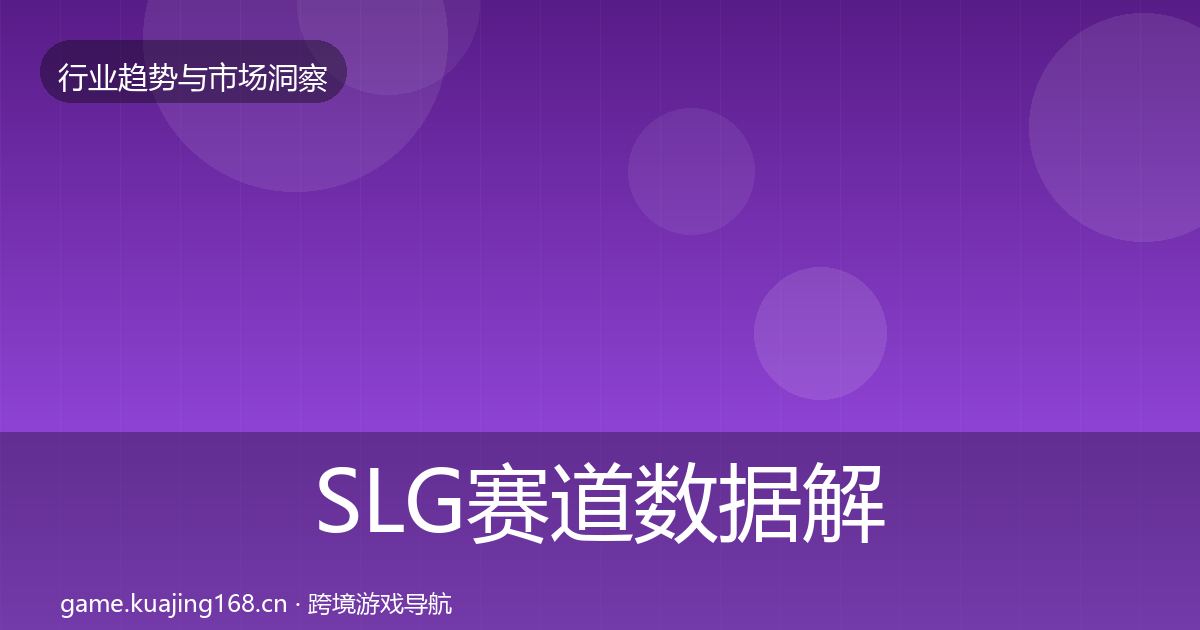 SLG赛道数据解读入门到进阶·第1735篇