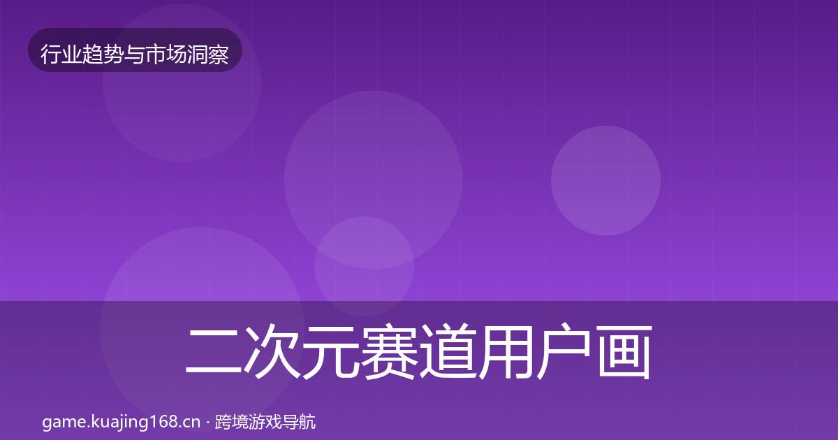 二次元赛道用户画像实践指南·第1747篇