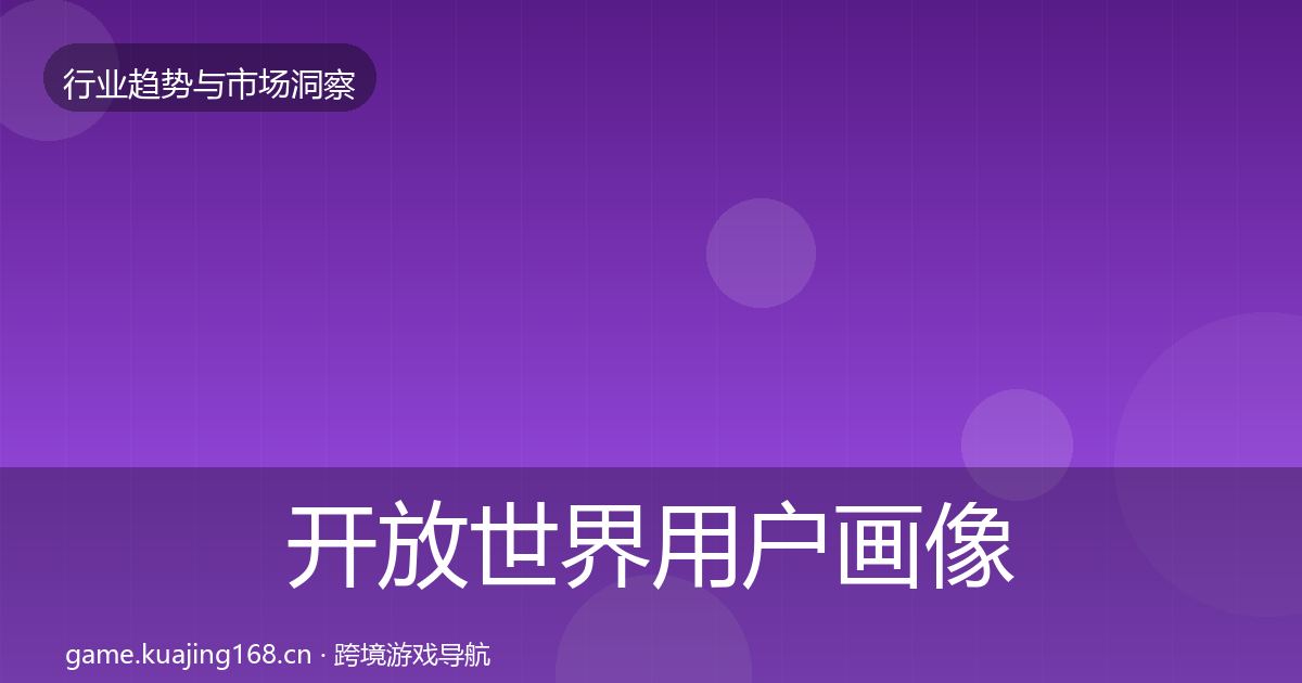 开放世界用户画像全攻略·第1788篇