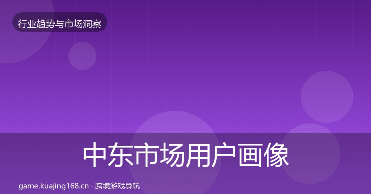 中东市场用户画像入门到进阶·第1788篇