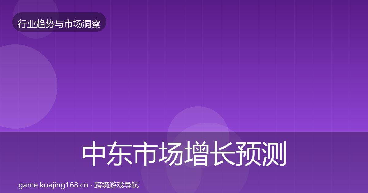 中东市场增长预测入门到进阶·第1793篇