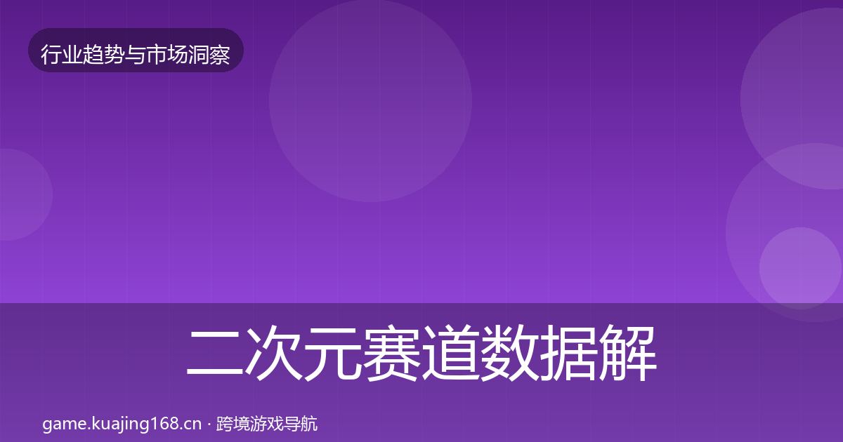 二次元赛道数据解读实践指南·第1812篇