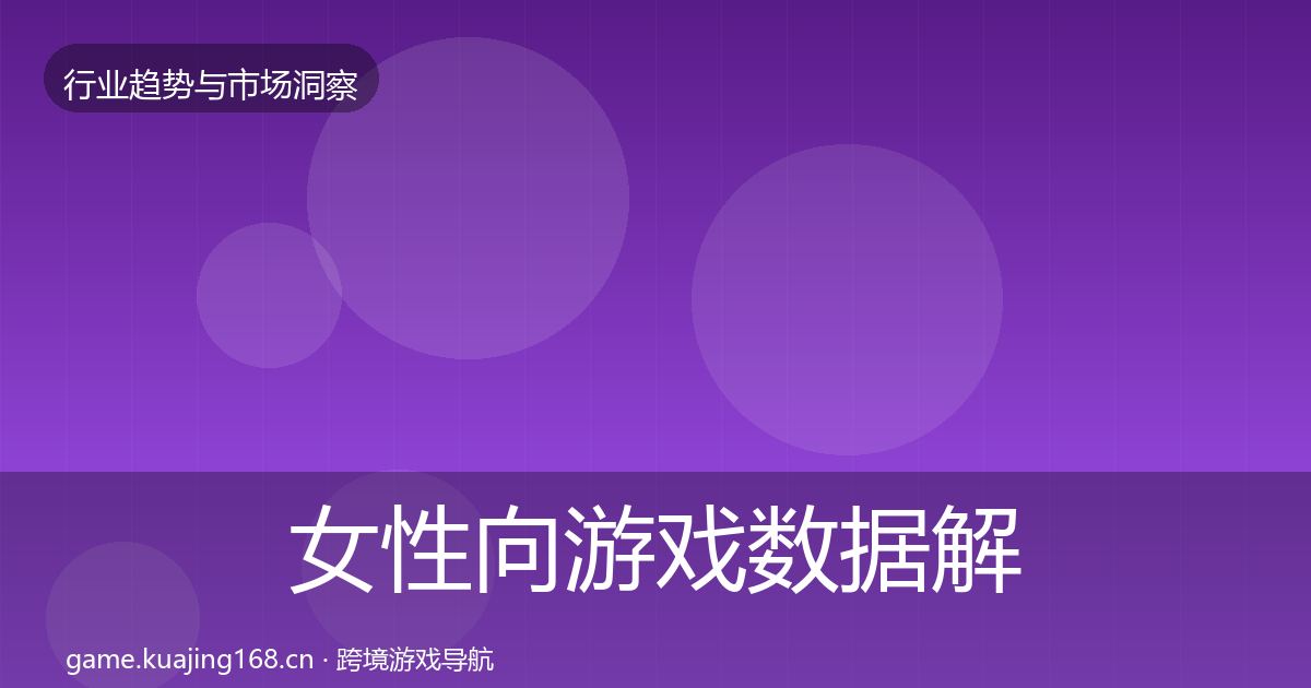 女性向游戏数据解读入门到进阶·第1812篇