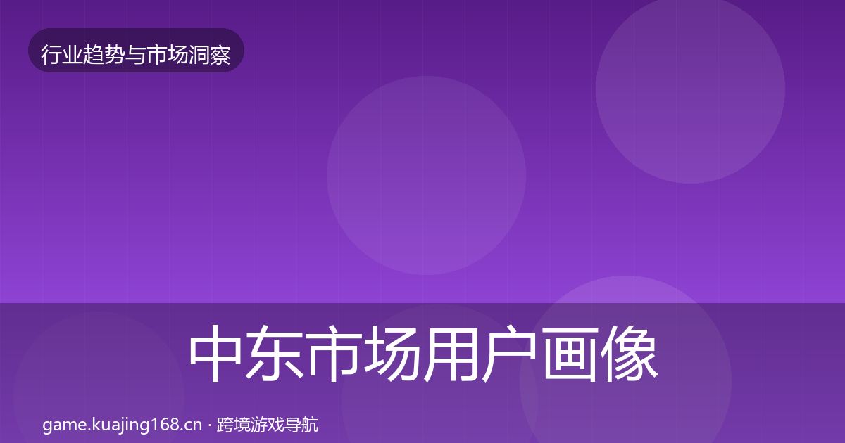 中东市场用户画像入门到进阶·第1828篇