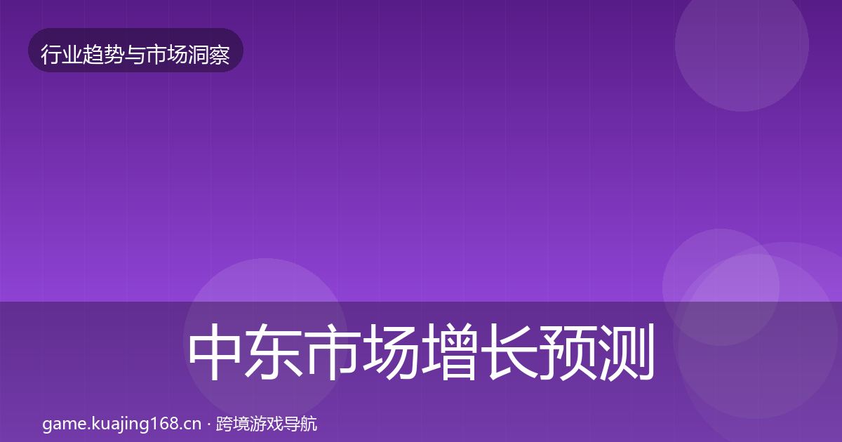 中东市场增长预测入门到进阶·第1833篇