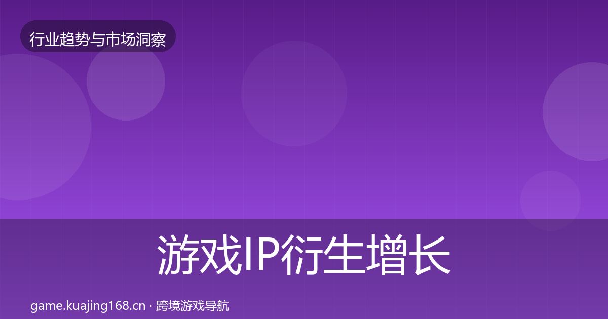 游戏IP衍生增长预测要点梳理·第1835篇