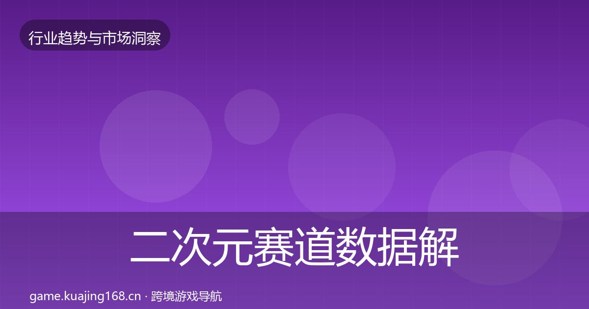 二次元赛道数据解读实践指南·第1852篇