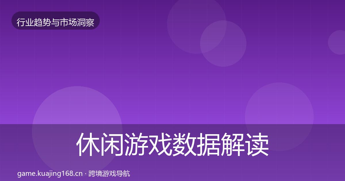 休闲游戏数据解读要点梳理·第1853篇