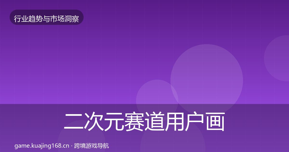 二次元赛道用户画像实践指南·第1867篇
