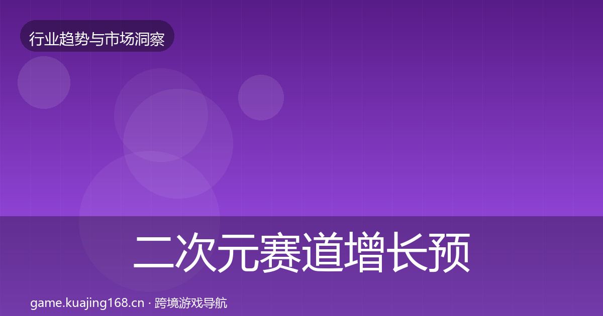 二次元赛道增长预测实践指南·第1872篇