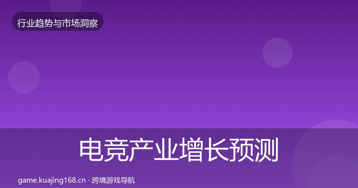 电竞产业增长预测实践指南·第1873篇