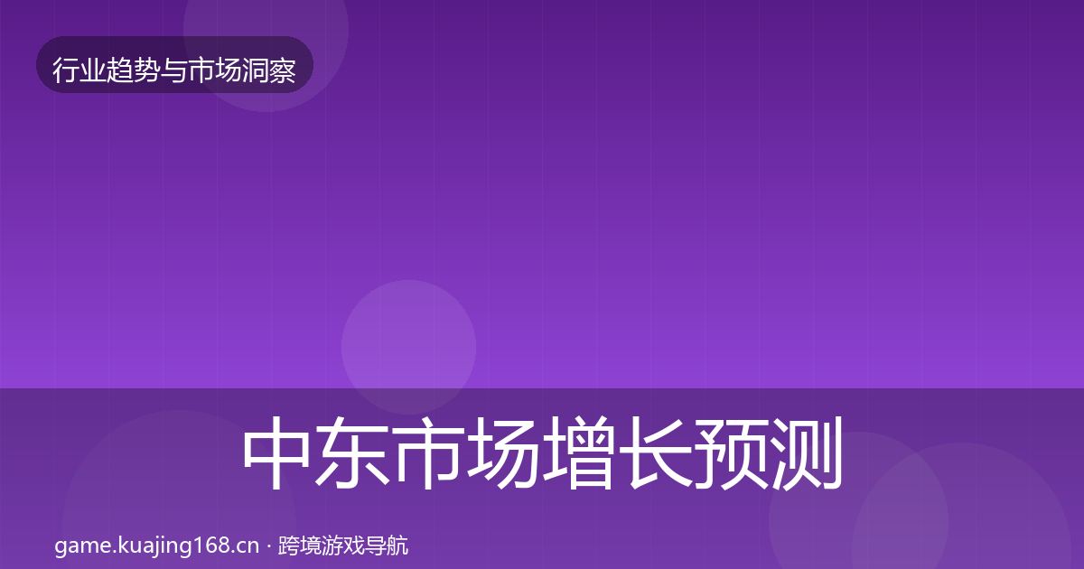 中东市场增长预测入门到进阶·第1873篇