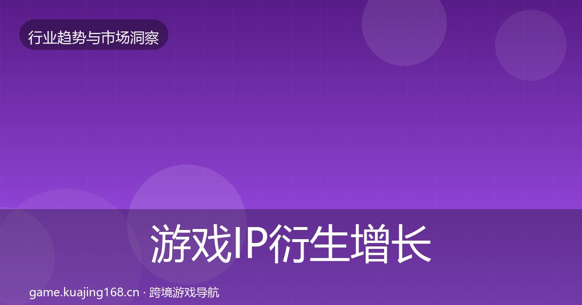 游戏IP衍生增长预测要点梳理·第1875篇