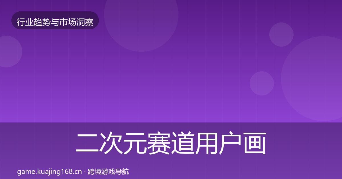 二次元赛道用户画像实践指南·第1907篇