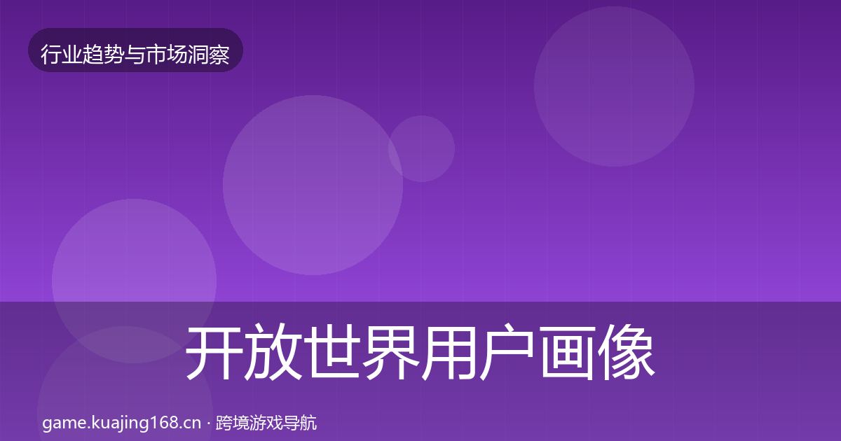 开放世界用户画像全攻略·第1908篇