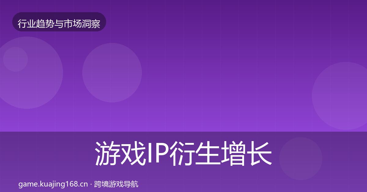 游戏IP衍生增长预测要点梳理·第1915篇