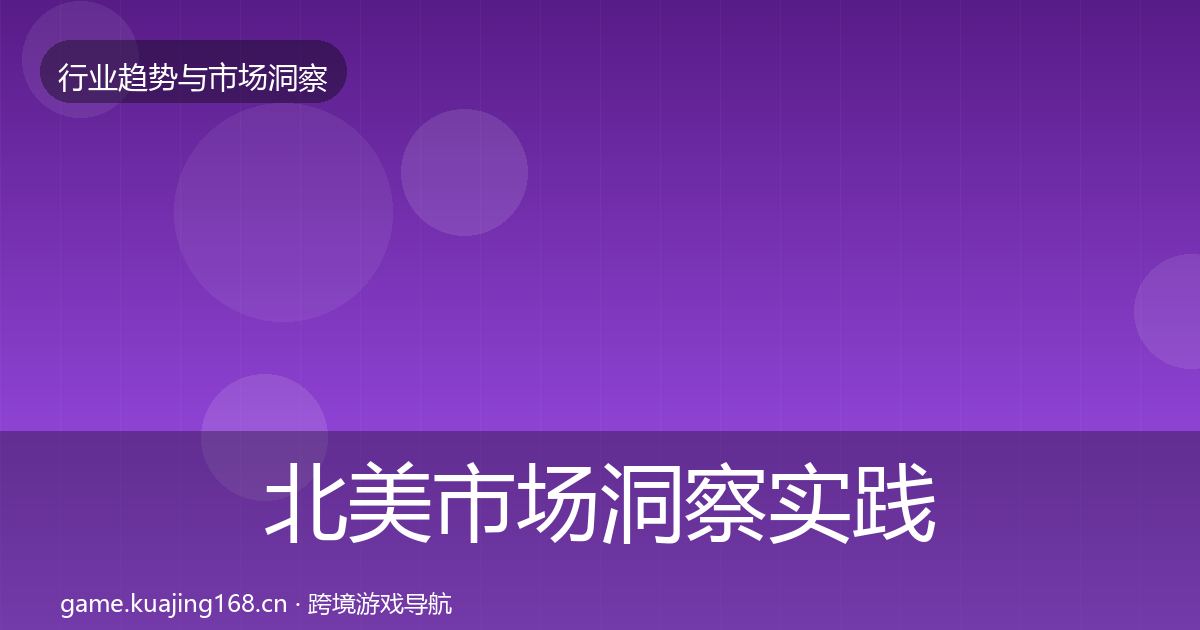 北美市场洞察实践指南·第1924篇