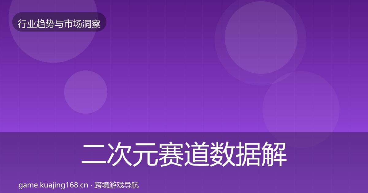 二次元赛道数据解读实践指南·第1932篇