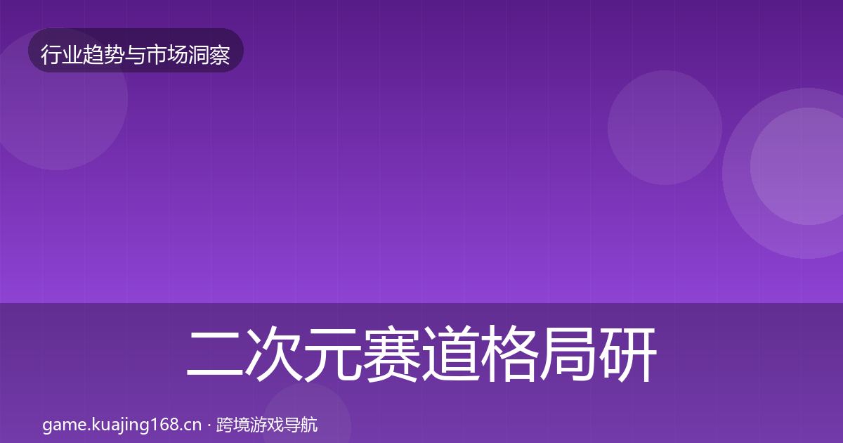 二次元赛道格局研判实践指南·第1942篇