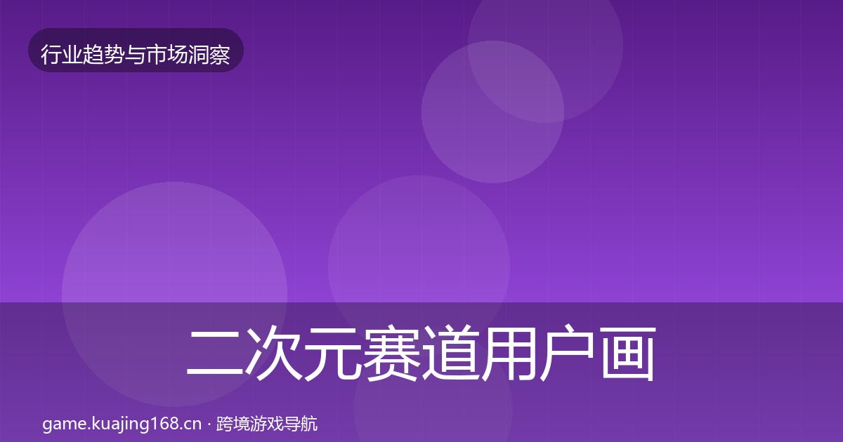二次元赛道用户画像实践指南·第1947篇