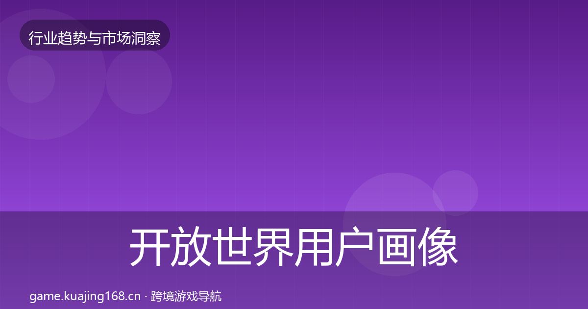 开放世界用户画像全攻略·第1948篇