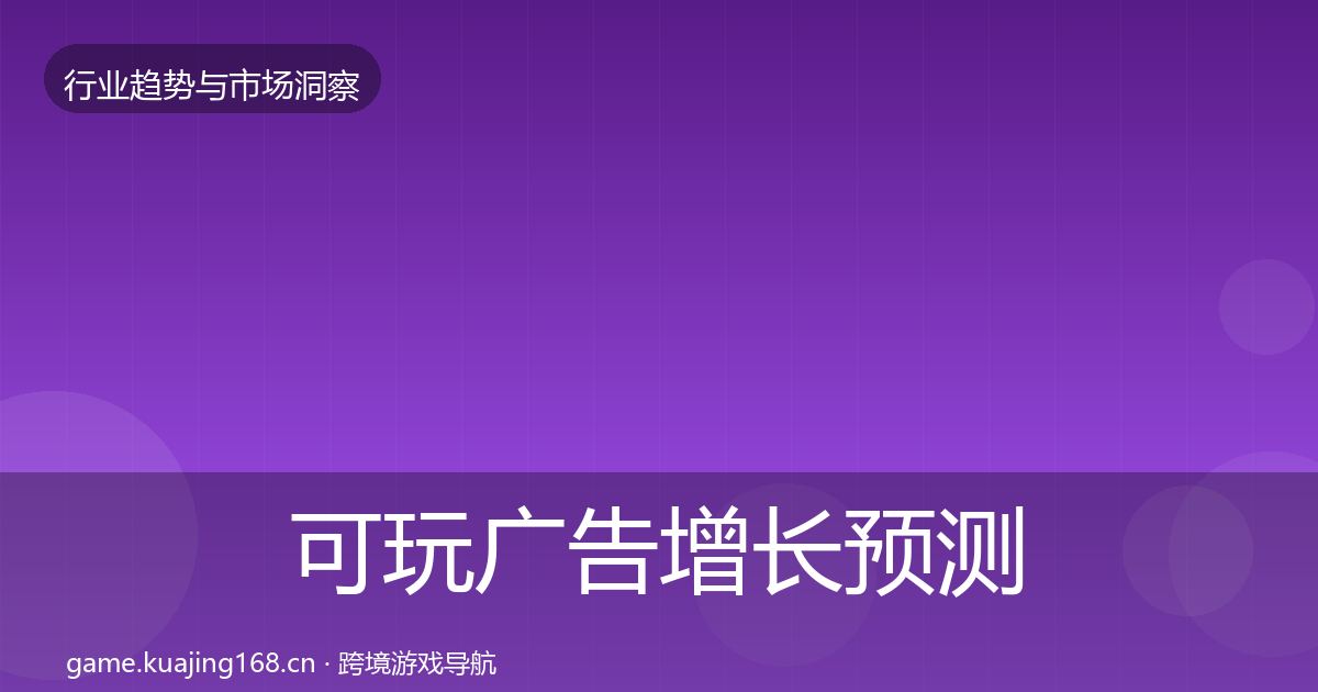 可玩广告增长预测入门到进阶·第1954篇