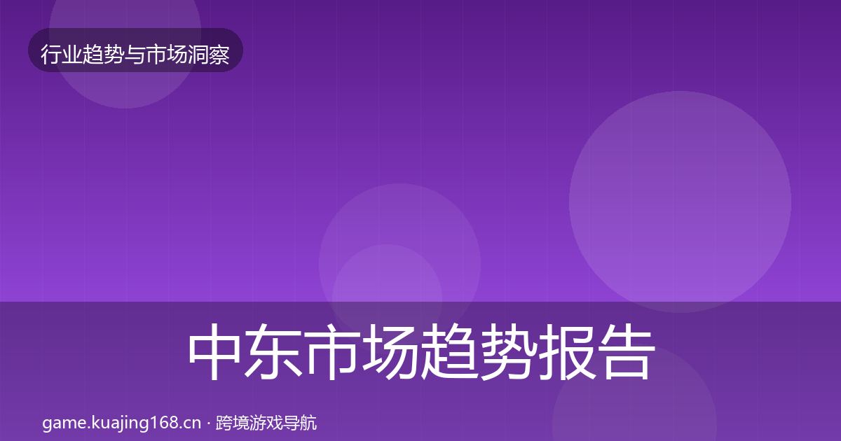 中东市场趋势报告入门到进阶·第1968篇
