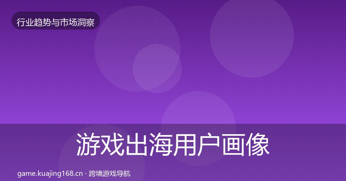 游戏出海用户画像全攻略·第1987篇