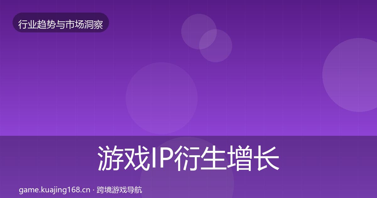 游戏IP衍生增长预测要点梳理·第1995篇