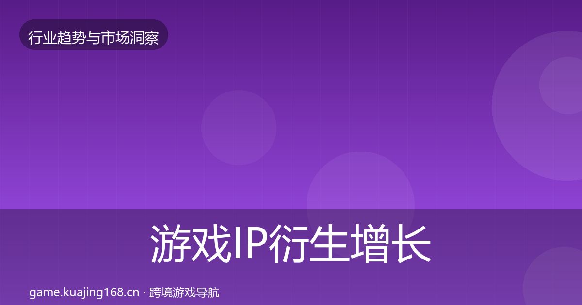 游戏IP衍生增长预测要点梳理·第2035篇