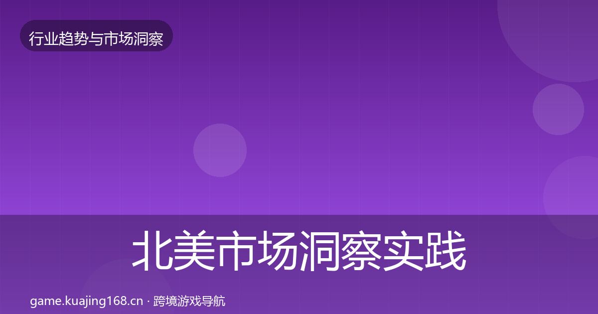 北美市场洞察实践指南·第2044篇