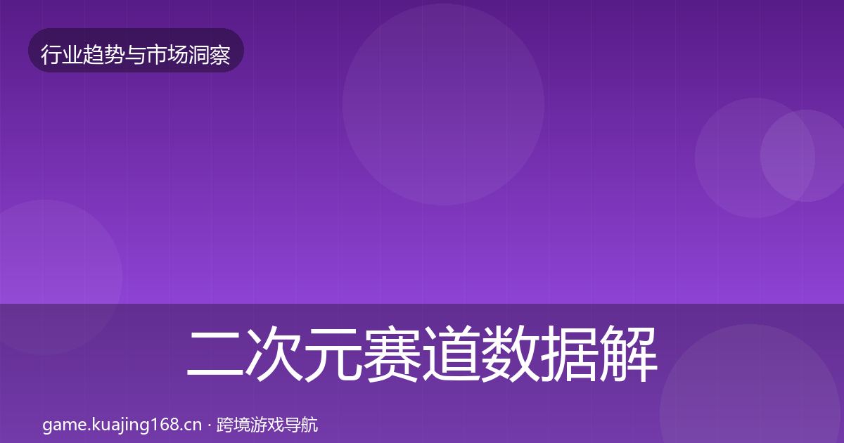 二次元赛道数据解读实践指南·第2052篇