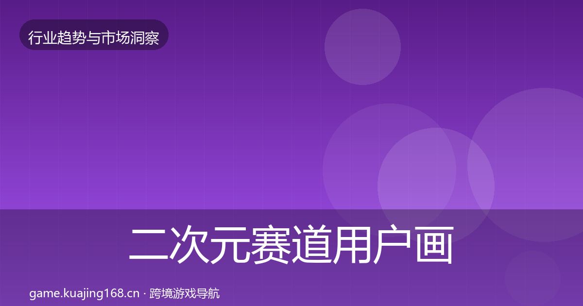 二次元赛道用户画像实践指南·第2067篇