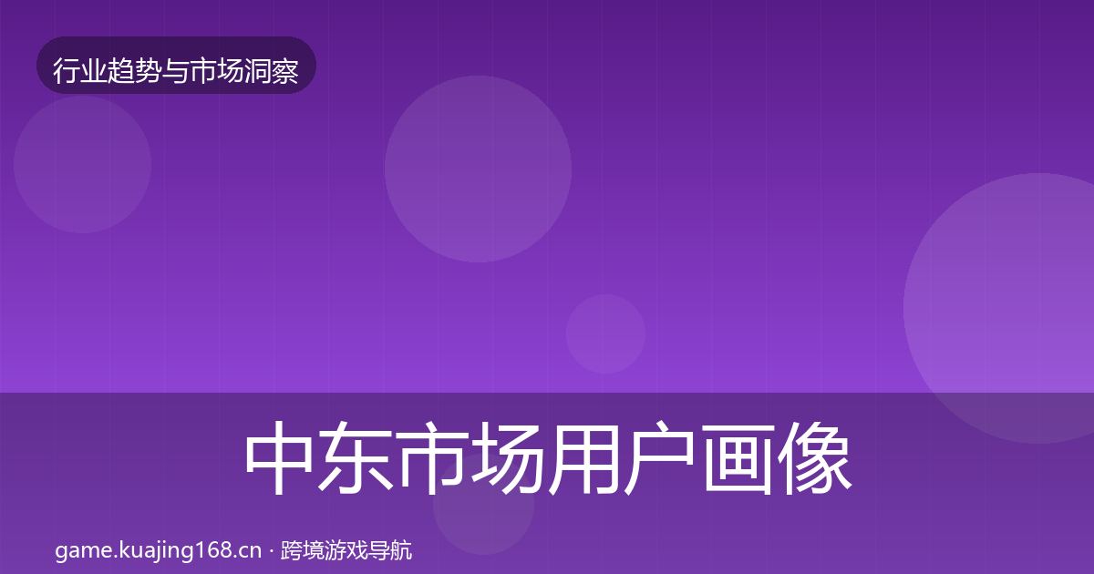 中东市场用户画像入门到进阶·第2068篇