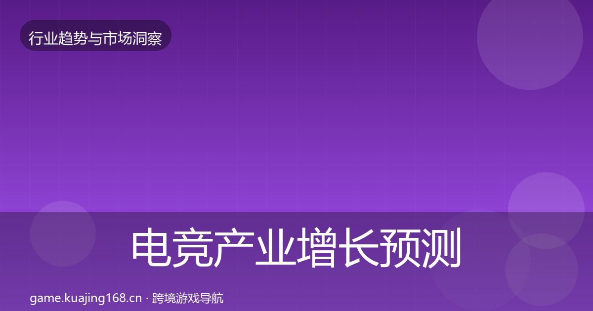 电竞产业增长预测实践指南·第2073篇