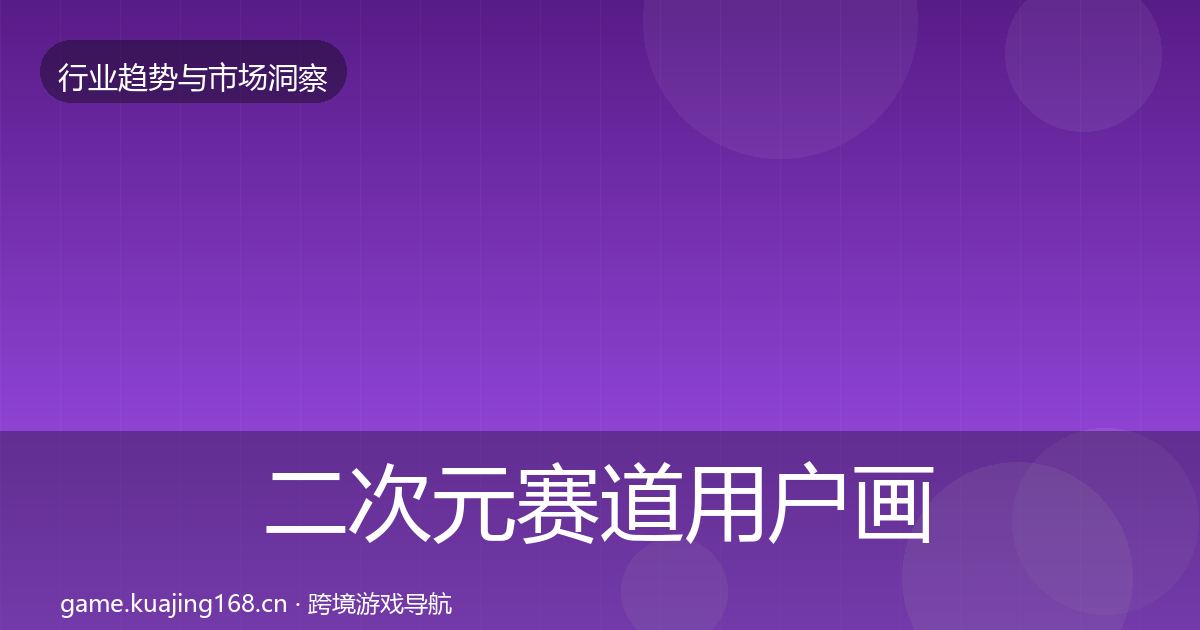 二次元赛道用户画像实践指南·第2107篇