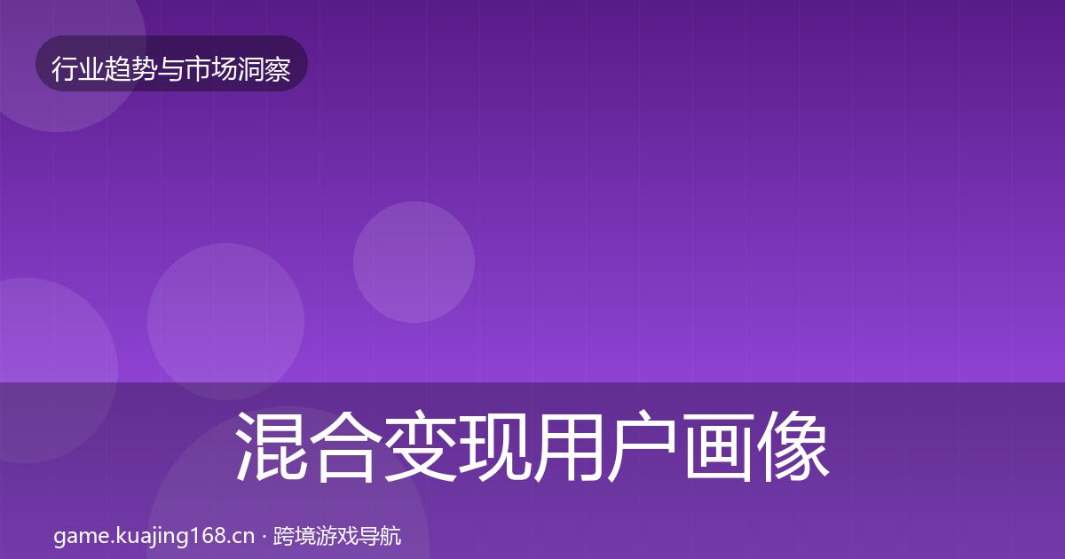 混合变现用户画像全攻略·第2110篇