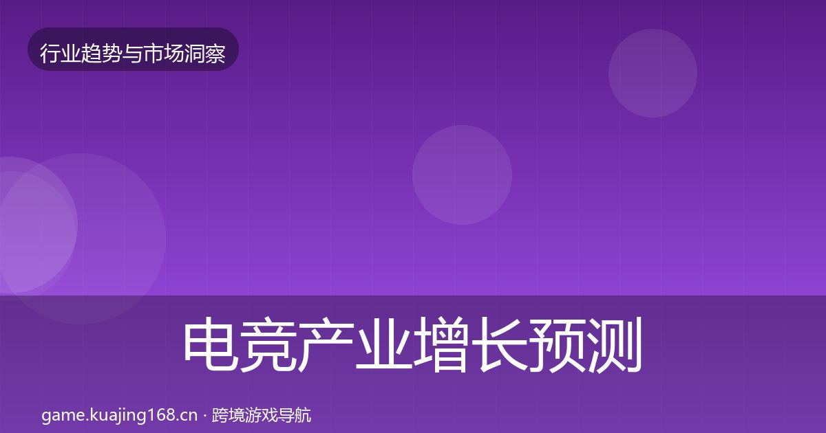 电竞产业增长预测实践指南·第2113篇