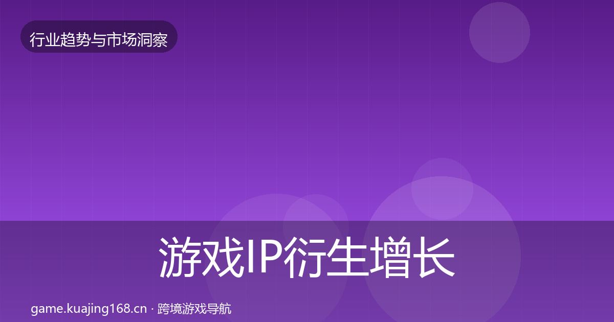 游戏IP衍生增长预测要点梳理·第2115篇