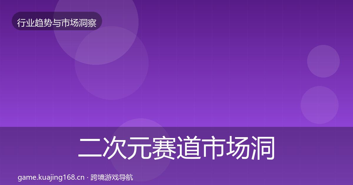 二次元赛道市场洞察实践指南·第2122篇