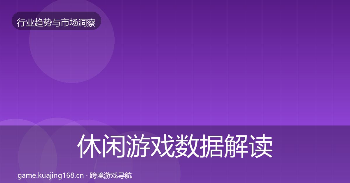 休闲游戏数据解读要点梳理·第2133篇
