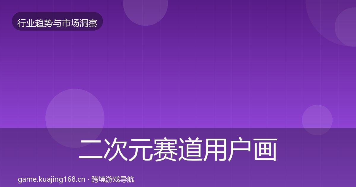 二次元赛道用户画像实践指南·第2147篇