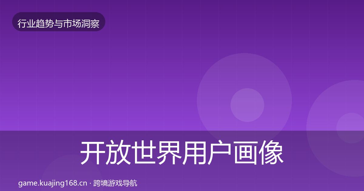 开放世界用户画像全攻略·第2148篇