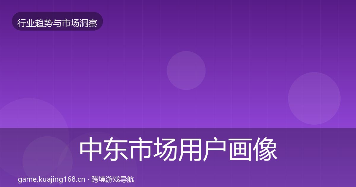 中东市场用户画像入门到进阶·第2148篇