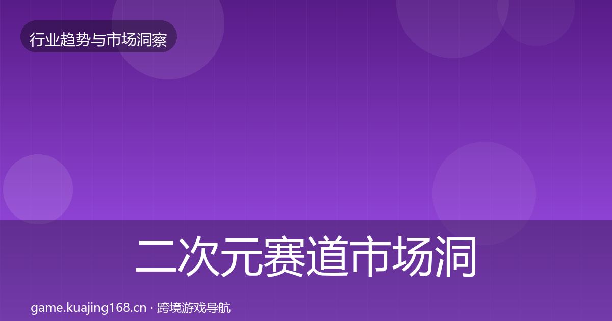二次元赛道市场洞察实践指南·第2162篇