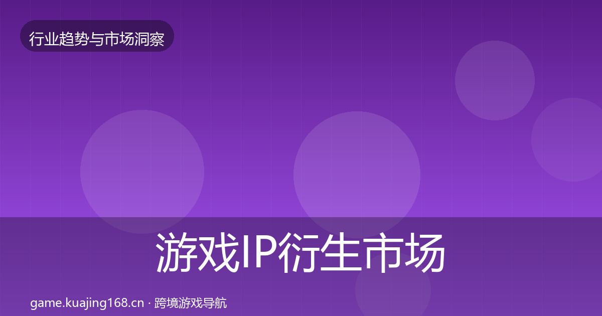 游戏IP衍生市场洞察要点梳理·第2165篇