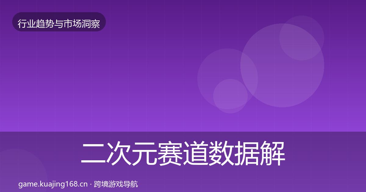 二次元赛道数据解读实践指南·第2172篇